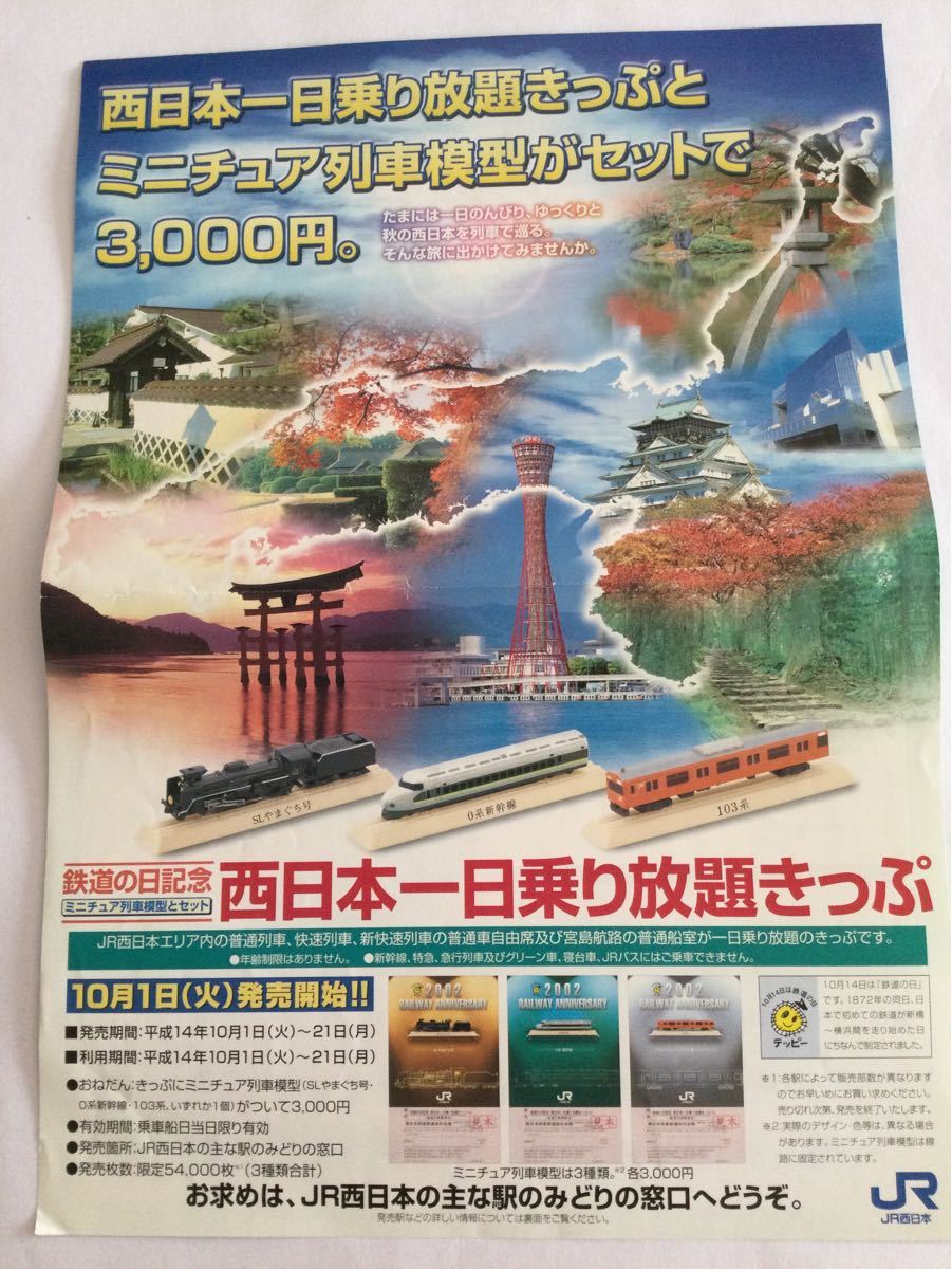 【値下げ】コレクション 鉄道の日記念乗り放題きっぷ ミニチュア列車模型セット【きっぷ使用済み】