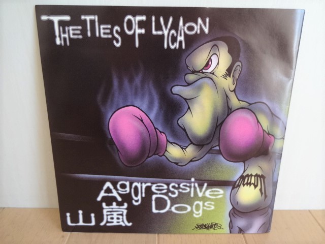 アナログレコード■山嵐/AGRESSIVE DOGS 3曲収録■収録曲 LOOP/SETTLEMENT/LYCAON■EP盤 7インチレコード_画像1