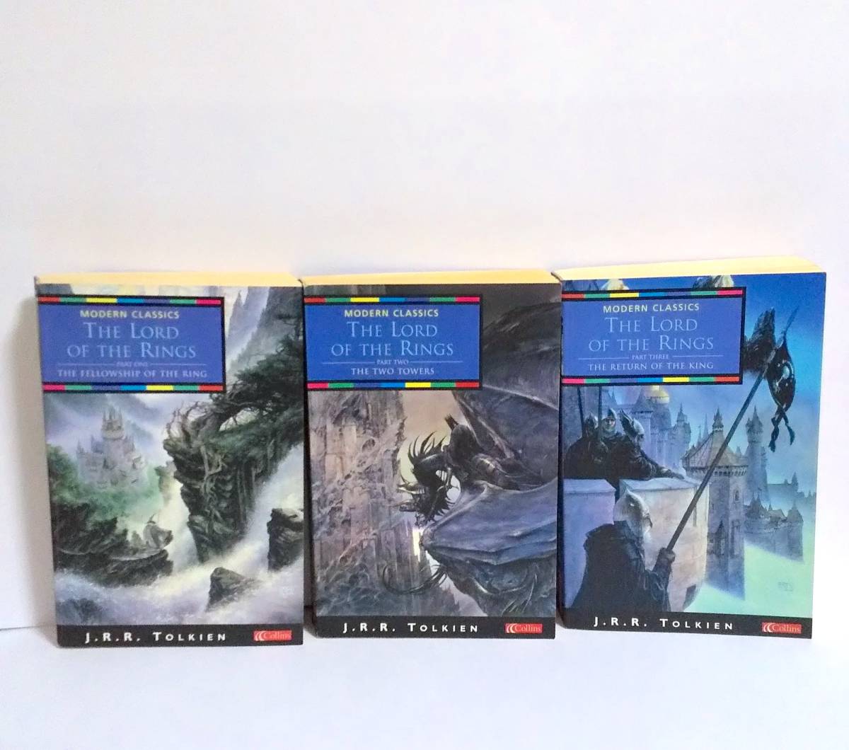  б/у иностранная книга THE LORD OF THE RINGS все 3 шт. комплект Collins фирма MODERN CLASSICS версия load *ob* The * кольцо 