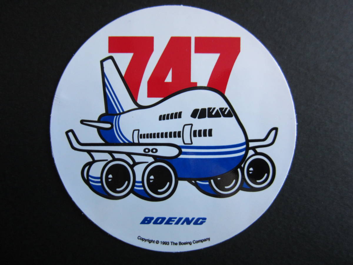 B747 ■ Официальная наклейка Boeing ■ Boeing Company ■ Boeing ■ 2003 ■ 747 Красная буква