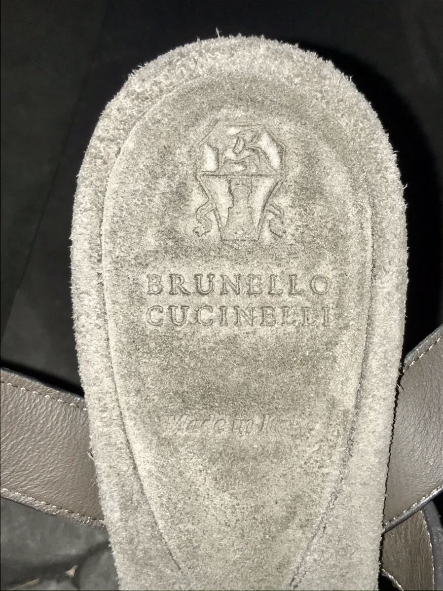  Brunello Cucinelli * beads design sandals 39 Gold & bronze & silver *1 times .