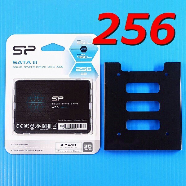 【SSD 256GB】シリコンパワー Ace A55 w/Mount