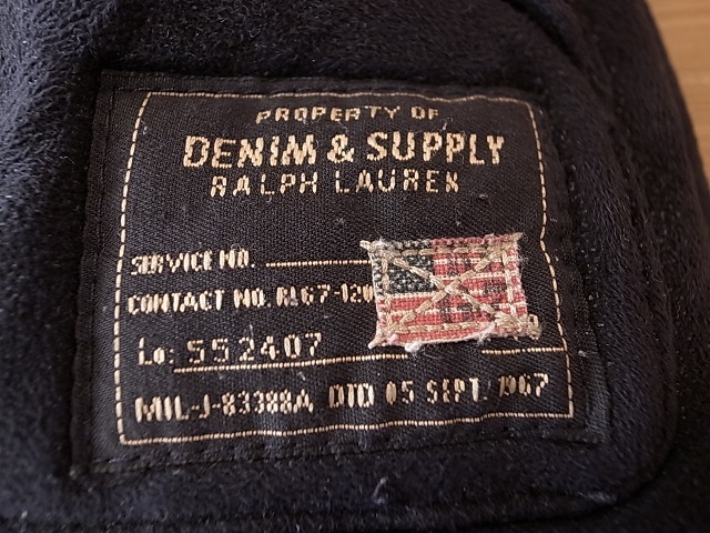 美品 DENIM＆SUPPLY RALPH LAUREN ラルフローレン 黒 ブラック スエード調 ウエスタン カントリー ダウンベスト XS_画像5