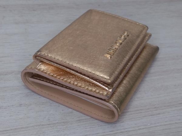 高級】 JIMMY CHOO ジミーチュウ 三つ折り財布 コンパクトウォレット