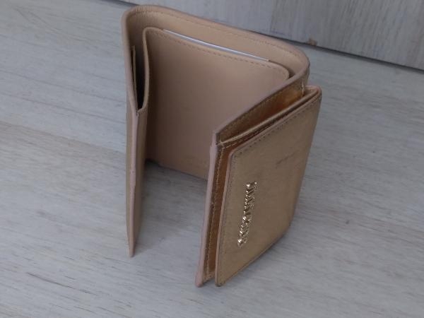高級】 JIMMY CHOO ジミーチュウ 三つ折り財布 コンパクトウォレット