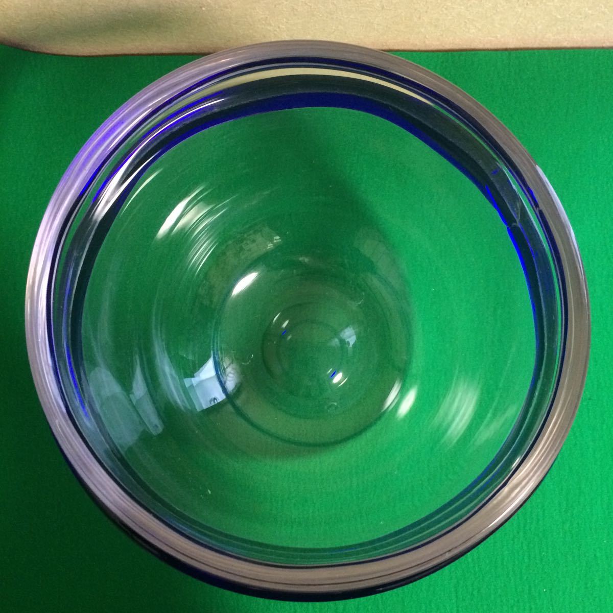 ガラス 丸型 鉢 金魚鉢 アンティーク ワインクーラー ガラス鉢 フラワーベース (255)_画像2