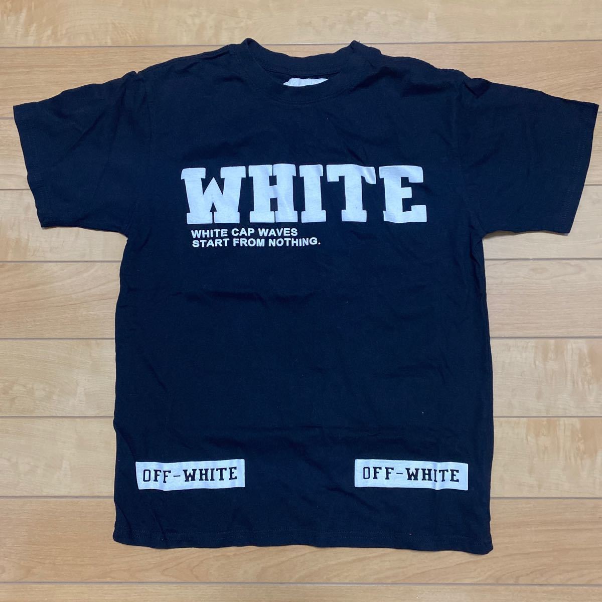 ［即決価格］［大幅値下げ］美品 off-white Tシャツ Ｌサイズ UE製