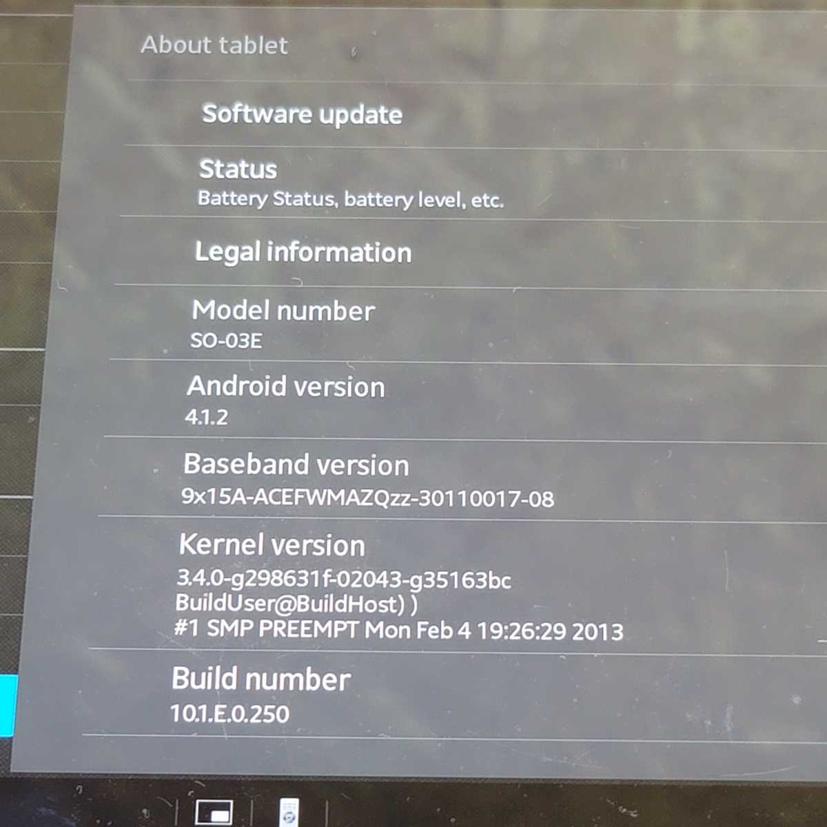 SONY Xperia Tablet SO-03E 、動作品_画像10