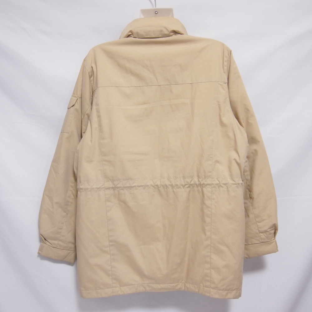  old clothes lady's L MIZUNO/ Mizuno Berg bell g breath Thermo cotton inside half coat jacket protection against cold casual beige 9429-2-1-28