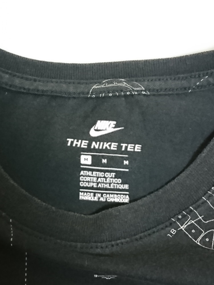  old clothes Junior 150 NIKE/ Nike child T-shirt short sleeves shoe print blue print black 913109-010