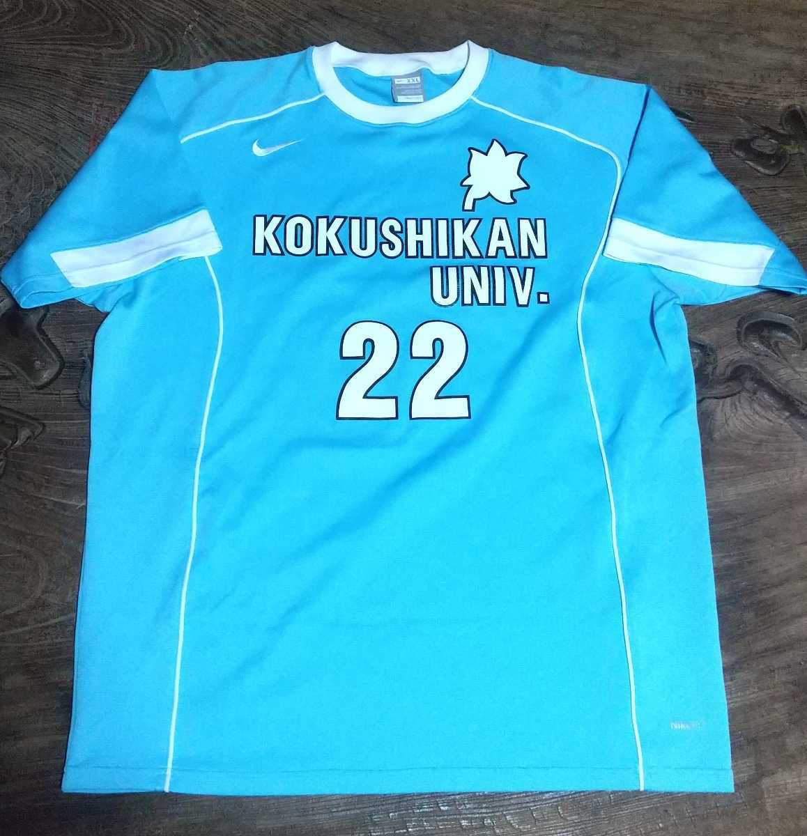 値下げ交渉 国士館大学サッカー部 ユニフォーム + ショーツ NIKE MADE IN JAPAN 検)2010年 日本製 天皇杯 KOKUSHIKAN UNIV. FOOTBALL CLUB_画像2