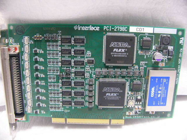 動作保証 Interface社 PCI-2798C 入出力64点CMOS 5V-48V/100mA(バス絶縁) PCIカード