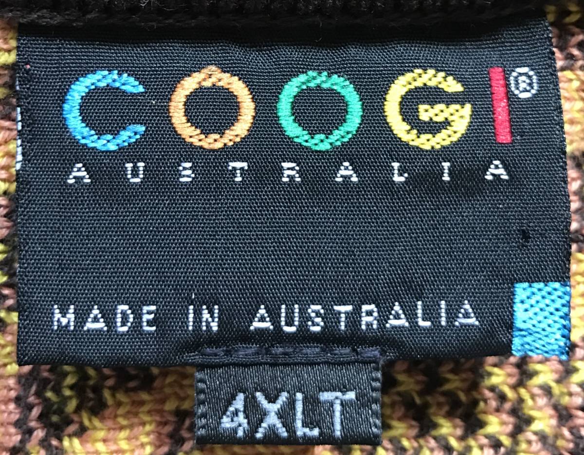 超レア 圧巻のインカ模様 芸術 人物柄 90's vintage COOGI AUSTRALIA