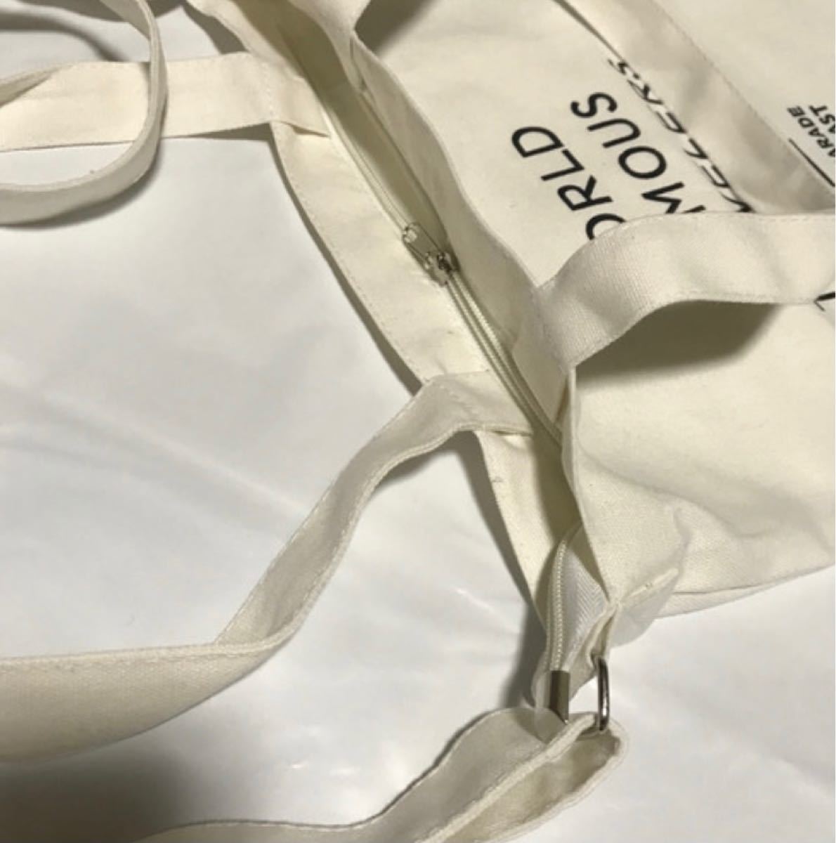 【ホワイト キャンバスバッグ】ショルダーバッグ トートバッグ キャンバスバッグ シンプル ファッション 韓国 刺繍 2way
