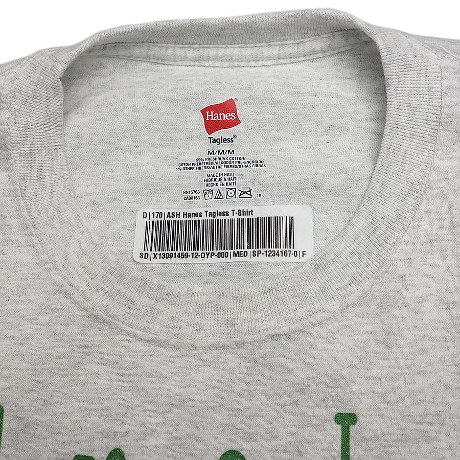 新品・訳あり Tシャツ 妖精ノームとトマト プリントTシャツ デッドストック Hanes ヘインズ アッシュ色 メンズ Mサイズ #2283_画像5