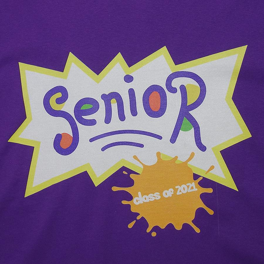 大きいサイズ Tシャツ 新品 プリントTシャツ ティーシャツ FRUIT OF THE LOOM 紫色 メンズ 2XL Senior ビッグサイズ BIG #2307_画像3