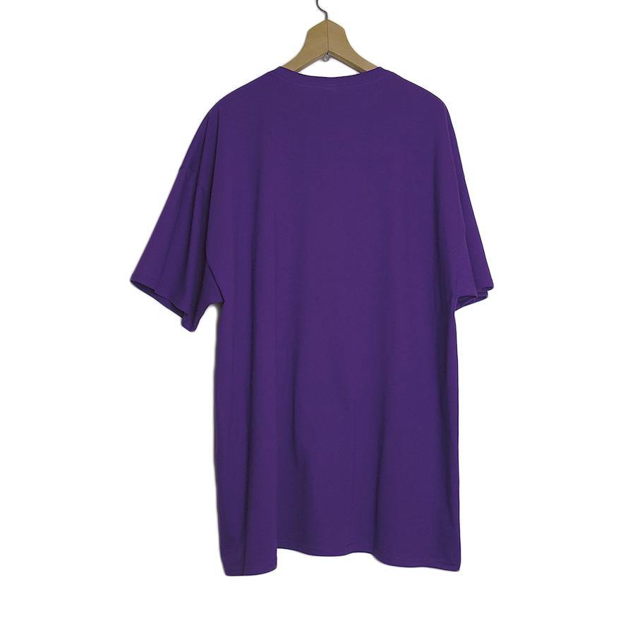 大きいサイズ Tシャツ 新品 プリントTシャツ ティーシャツ FRUIT OF THE LOOM 紫色 メンズ 2XL Senior ビッグサイズ BIG #2307_画像2