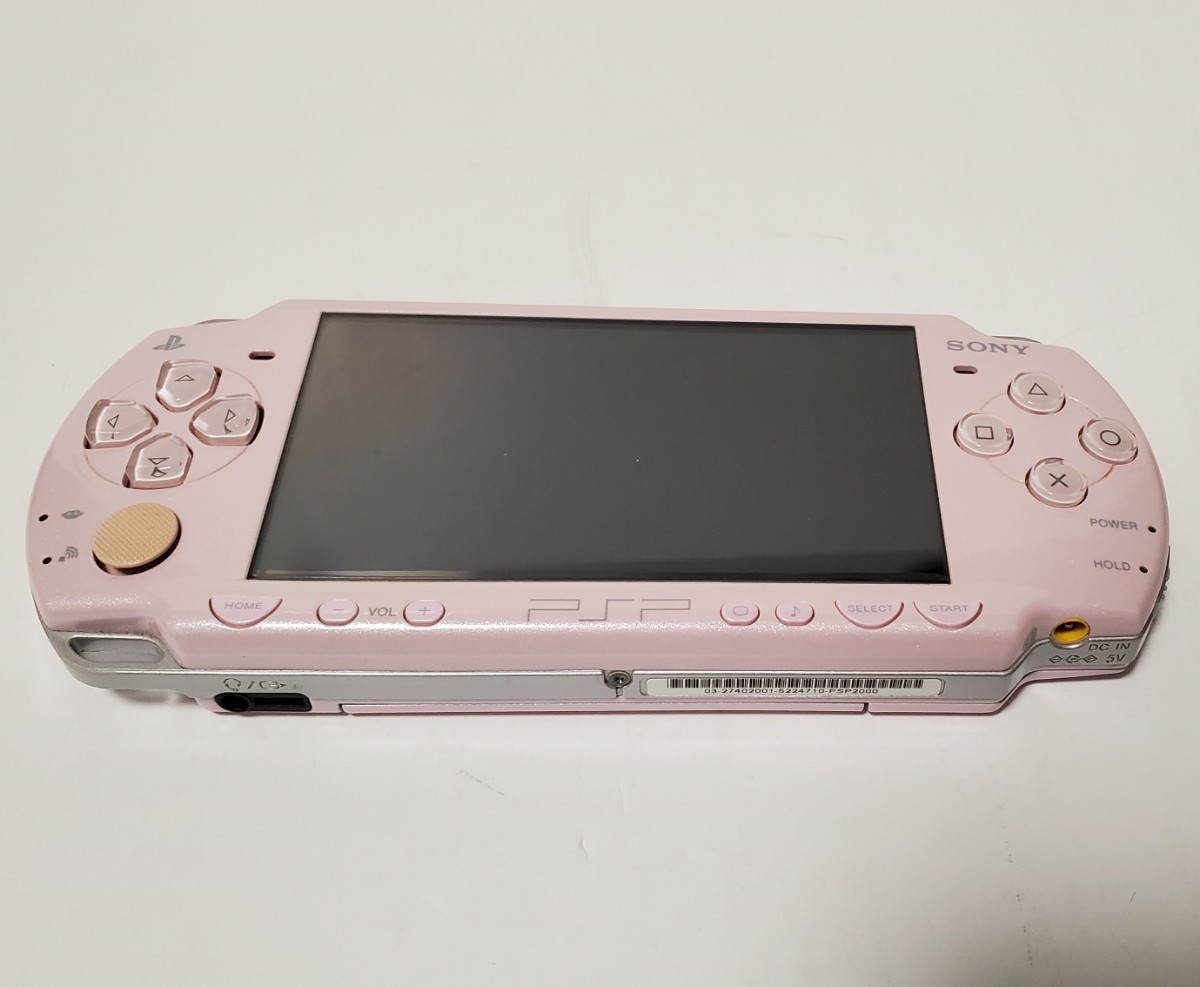 未改造 未分解 PSP-2000  RP ローズピンク 本体 対策前基盤 動作確認済み 箱説充電器あり バッテリーなし