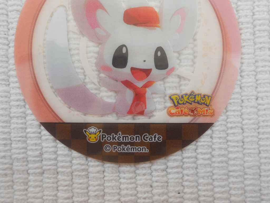 ☆ポケモンカフェ　購入者特典　特製クリアコースター　チラーミィ　未開封新品☆_画像4