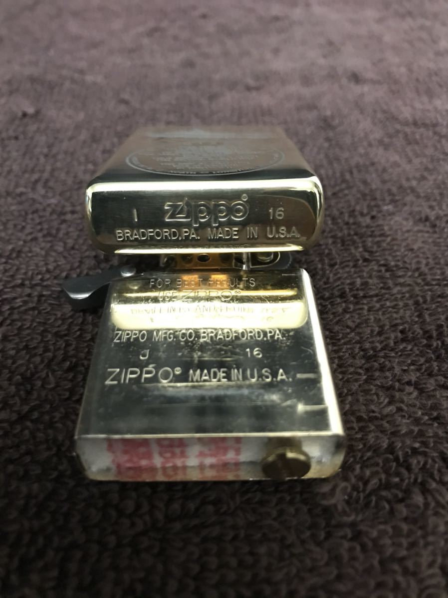 ZIPPO Zippo Zippo - oil lighter NAVY ZIPPO rice navy battleship mi Zoo liMissouri unused goods rare goods gold color Gold 2016 year made 