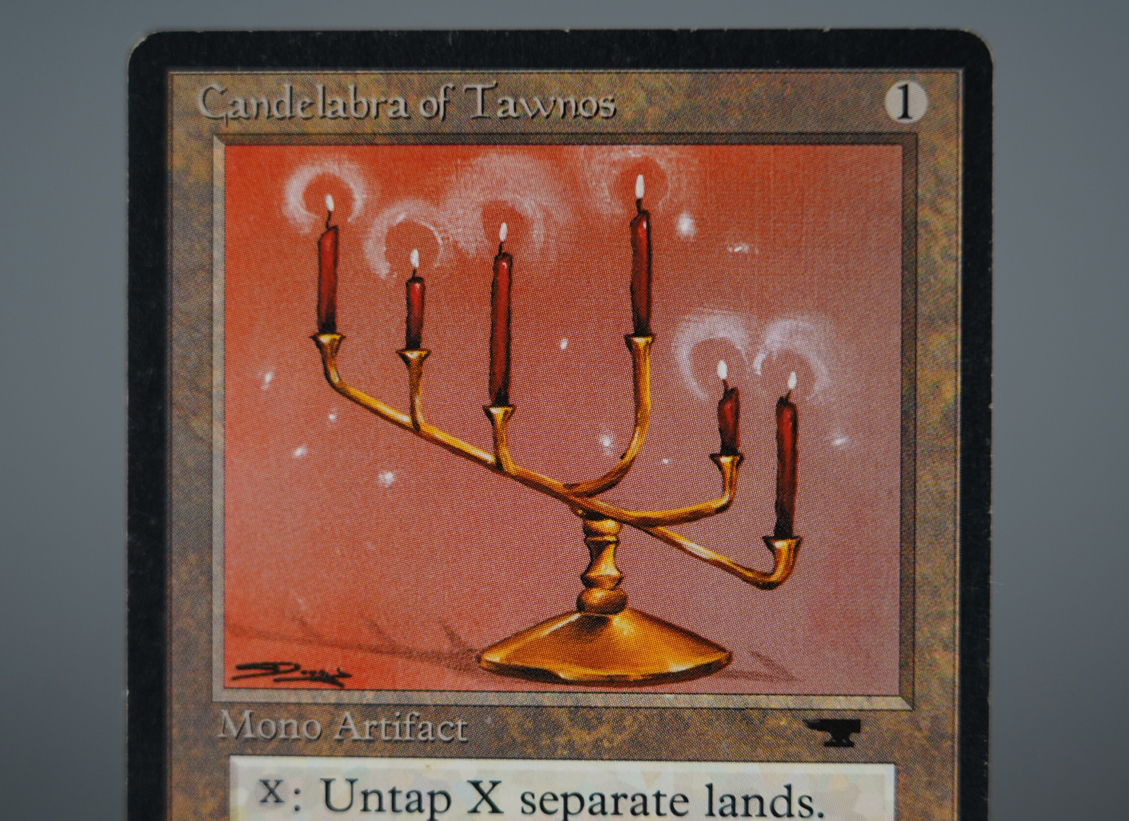 MTG 超希少 レアカード Candelabra of Tawnos アンティキティー Antiquities AQ ATQ MAGIC The Gathering マジックザギャザリング 即決_画像2