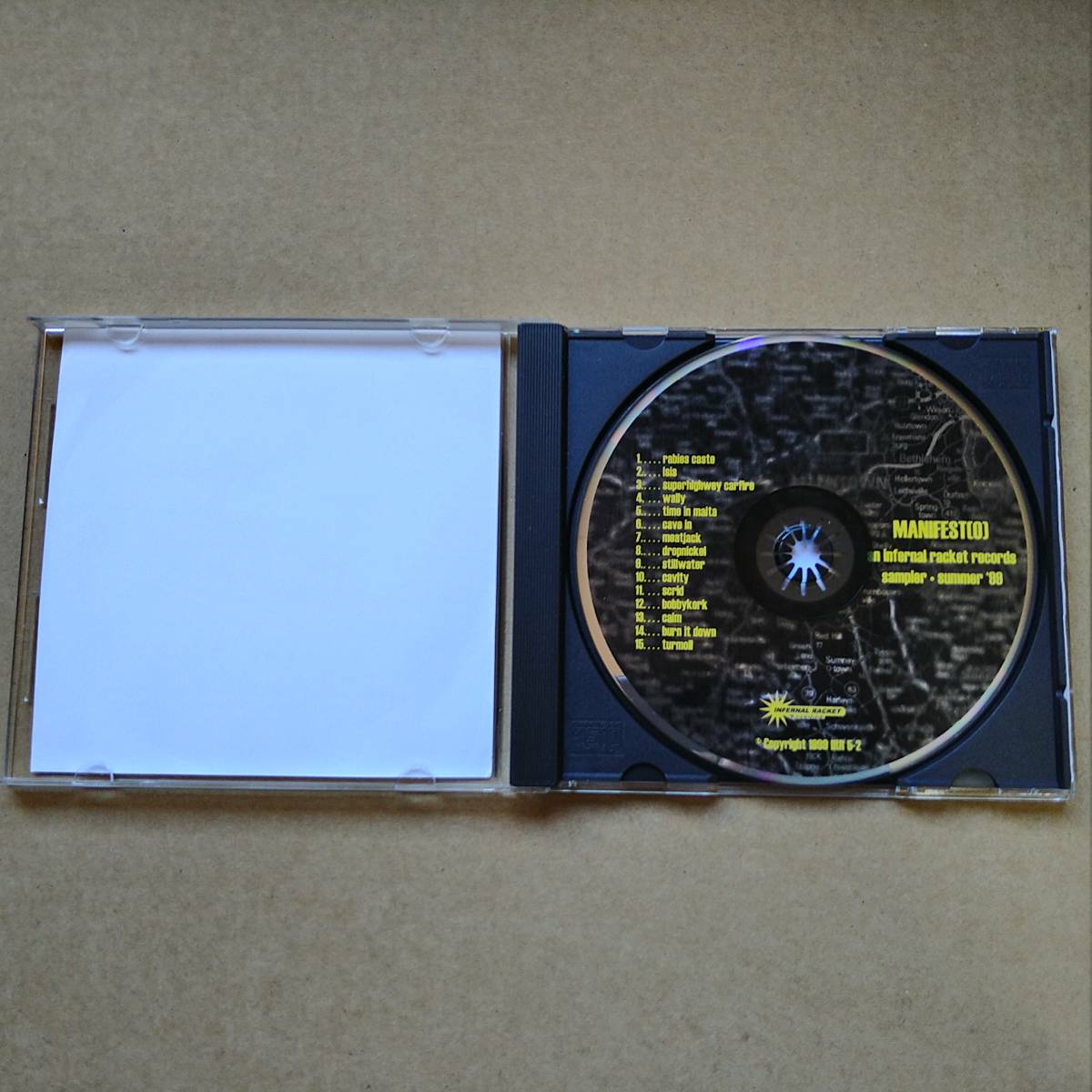 V.A. / MANIFEST(O) An Infernal Racket Sampler [CD] 1999年 IRR 5-2 輸入盤 Isis/Wally/Cave In/Cavity/Burn It Down/Turmoil/他_画像3