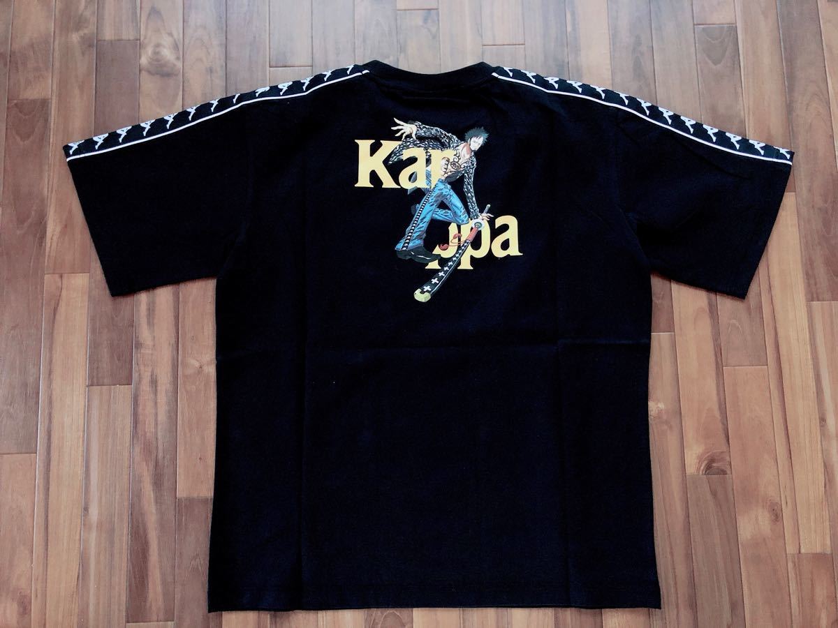 Paypayフリマ 新品 Kappa ワンピース コラボ Tシャツ ロー 黒 Paypayフリマ 新品 Kappa ワンピース コラボ Tシャツ ロー 黒