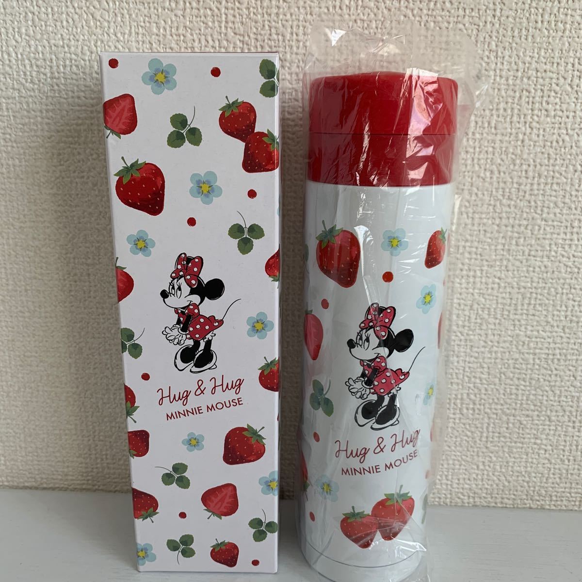ディズニー ミニーちゃん ステンレスボトル 300ml 水筒 いちご ストロベリー イチゴ 苺 strawberry