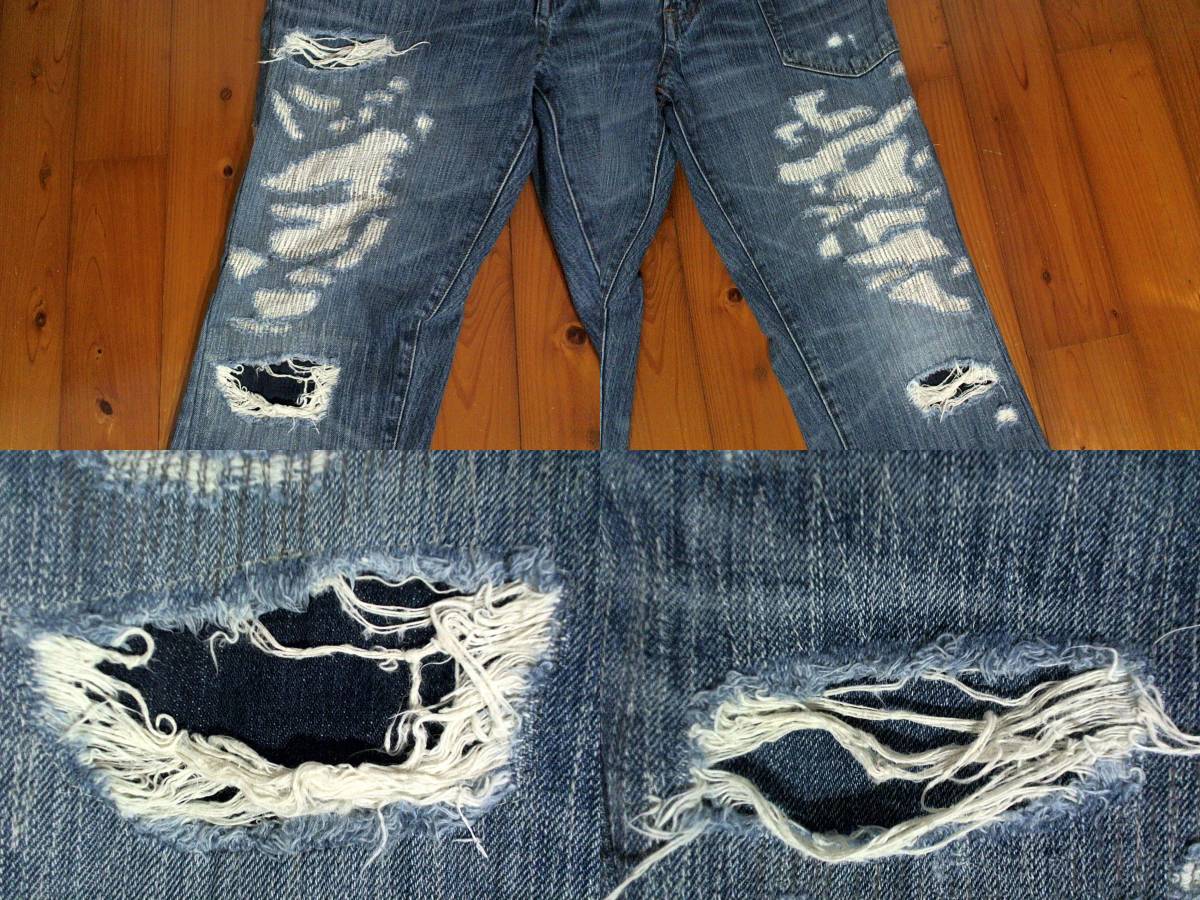 ★...★RNA SLANG★ ремонт    переделка  　 Denim   брюки    джинсы  　... M  индиго 