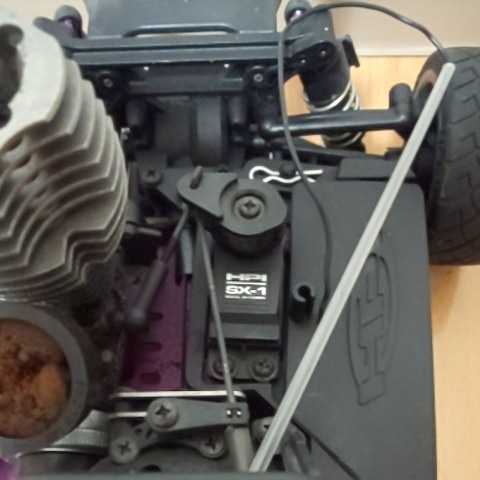 ジャンク HPIレーシング RX8 エンジンカー ラジコン 車体 シャーシ 部品取り パーツ ガソリンカー エンジン 修理 MAZDA RX-8_画像10