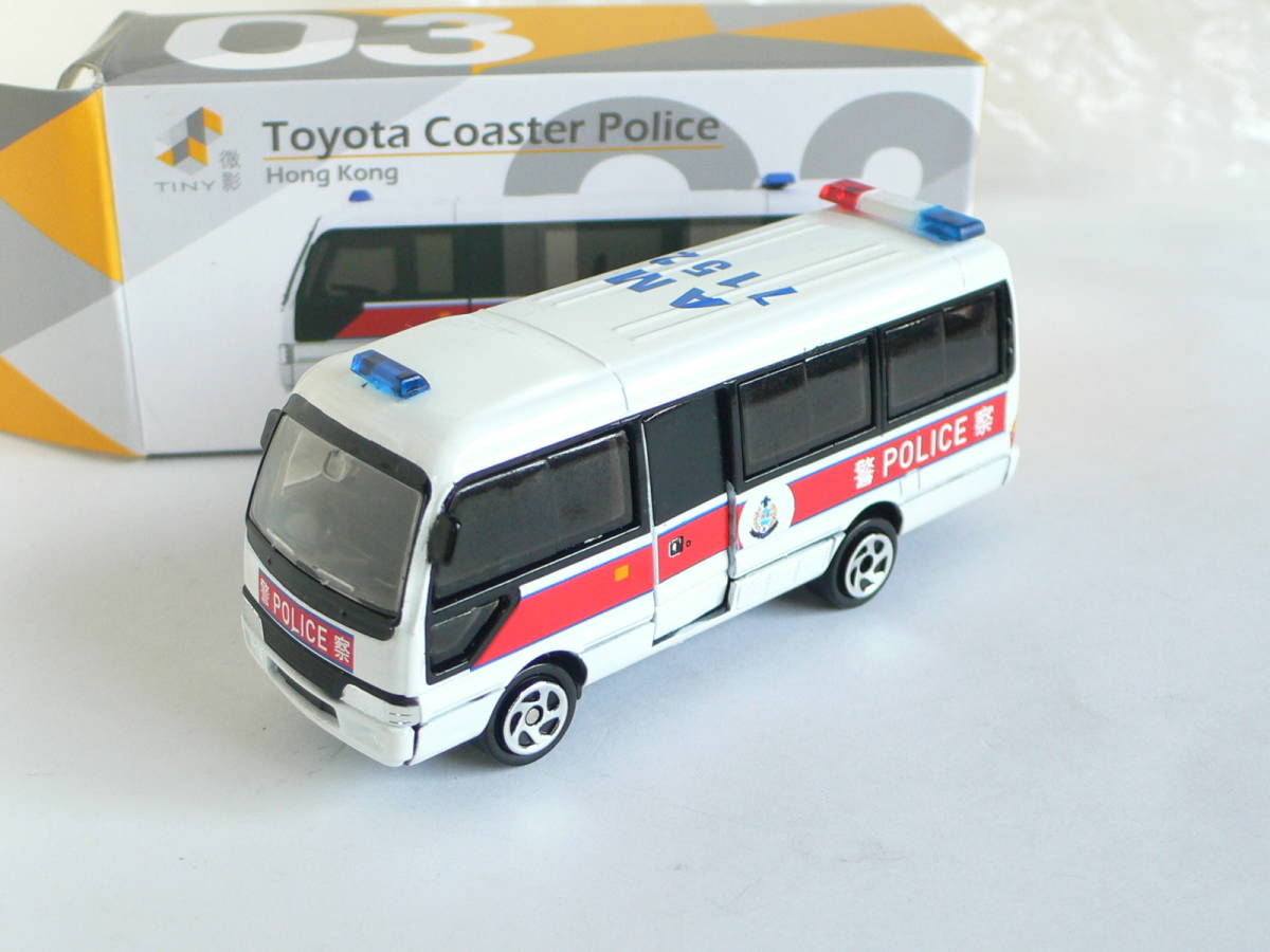 TINY トヨタ　コースター　香港警察 Toyota Coaster HONG KONG POLICE_画像1