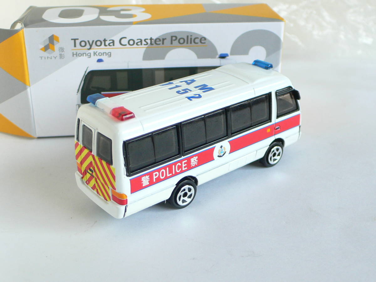 TINY トヨタ　コースター　香港警察 Toyota Coaster HONG KONG POLICE_画像2