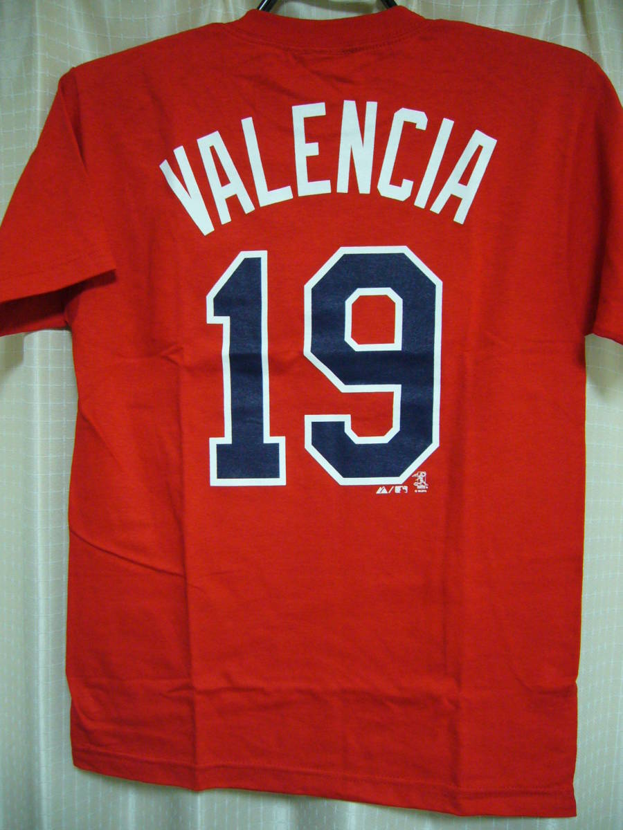 *即決*　MLB　ミネソタ・ツインズ　#19　ダニー・バレンシア　Tシャツ　マジェスティック　新品未使用　タグ付き_画像1
