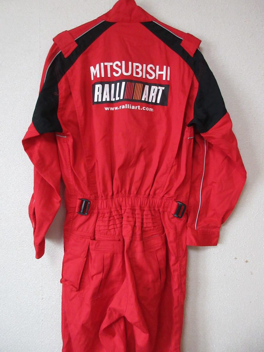 入手困難 三菱自動車 MITSUBISHI MOTORS ラリーアート RALLI ART 正規品 Mサイズ 長袖つなぎ 作業着 メカニック 整備 オールインワン_画像5