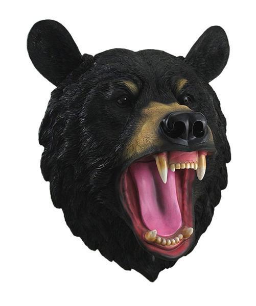 安い販売オンライン 雄叫びを上げる野生のブラックベア 黒熊 剥製 はくせい 風 ウォールマウント彫刻 彫像 Roaring Black Bear 輸入品 プロモーション到着 Www Coldwellbankersamara Com