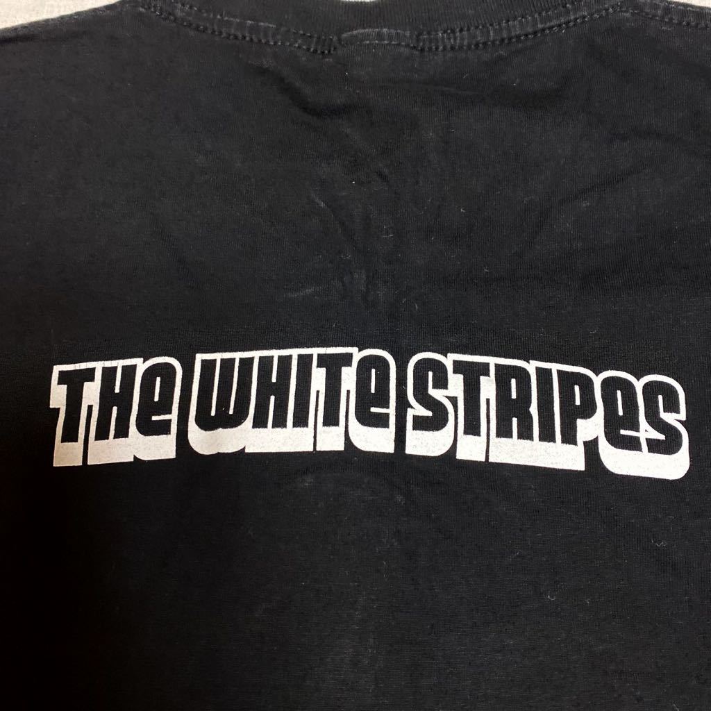 the white stripes Tシャツ ホワイトストライプス　ジャックホワイト　メグホワイト　古着　s 黒　ブラック_画像7
