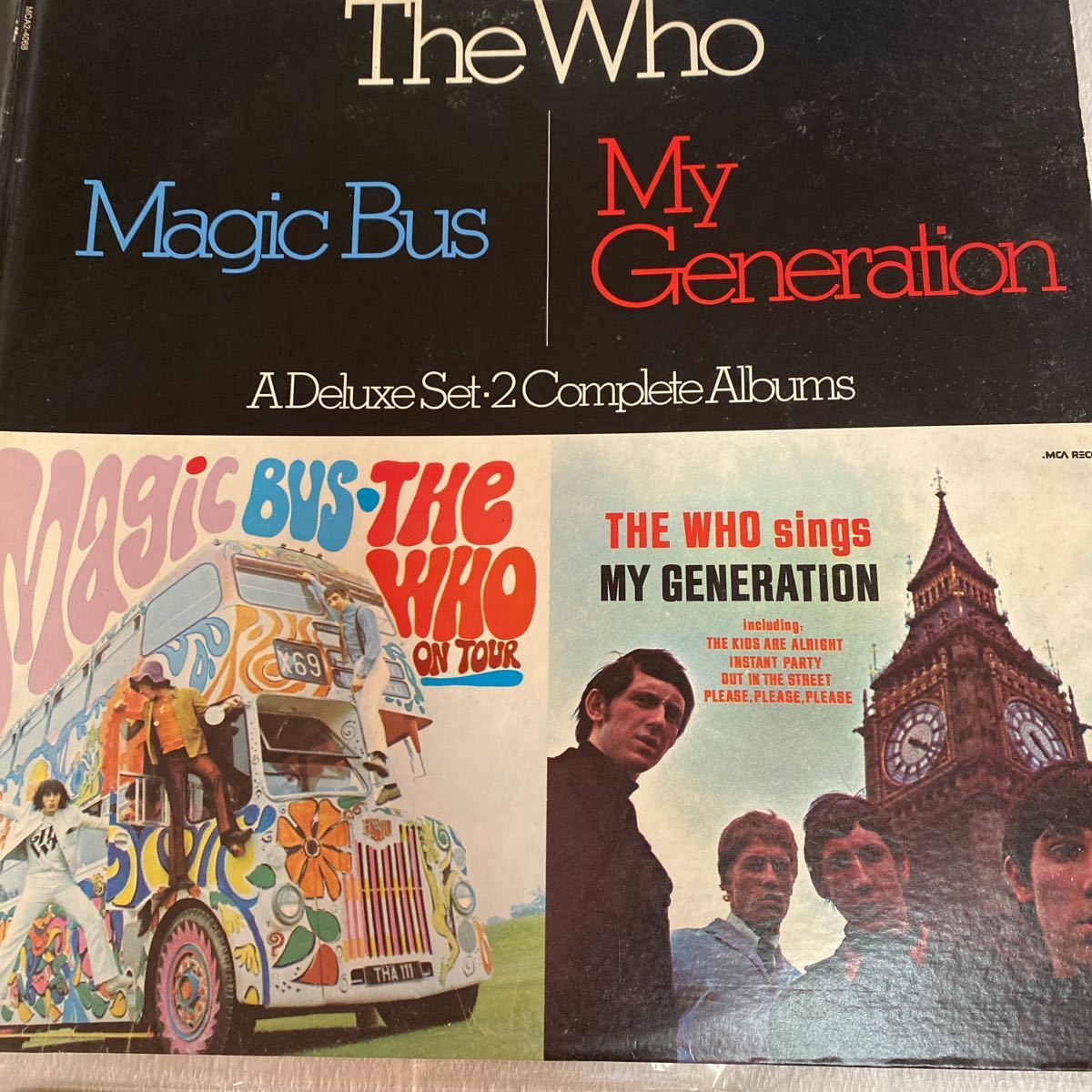 THE WHO ザフー　マジックバス　マイジェネレーション　２枚組　LP アナログレコード　magic bus my generation_画像2