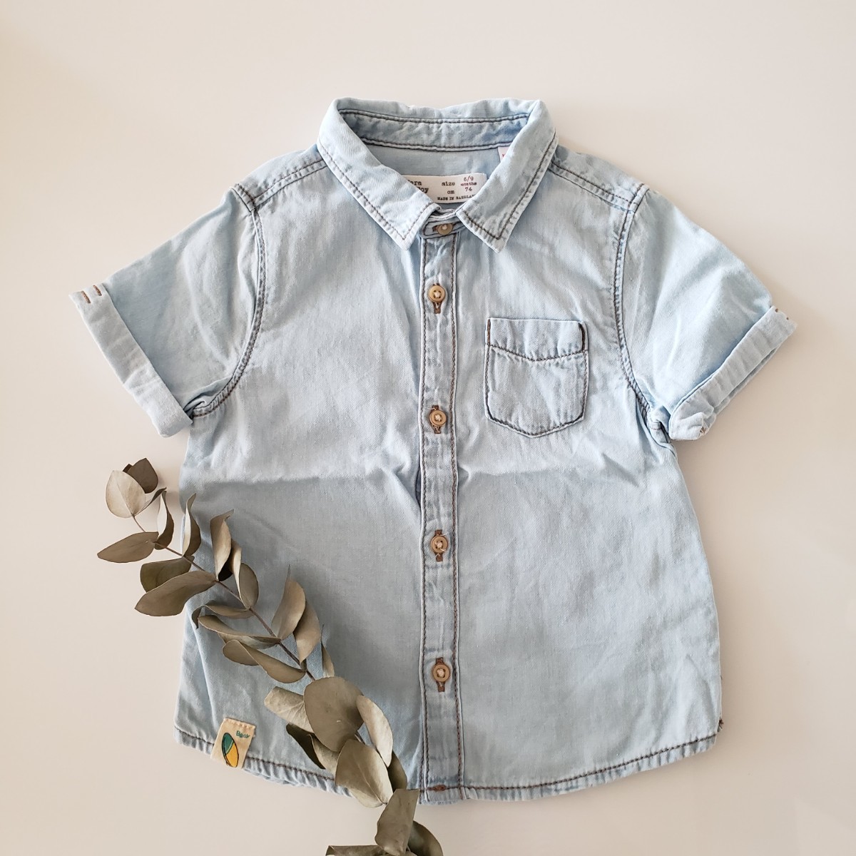 Paypayフリマ シャツ 半袖シャツ トップス Zara Baby ダンガリーシャツ ベビー服70 子供服 ザラ 赤ちゃん 女のコ 男の子 夏服 Paypayフリマ シャツ 半袖シャツ トップス Zara Baby ダンガリーシャツ ベビー服70 子供服 ザラ 赤ちゃん 女のコ 男の子 夏服