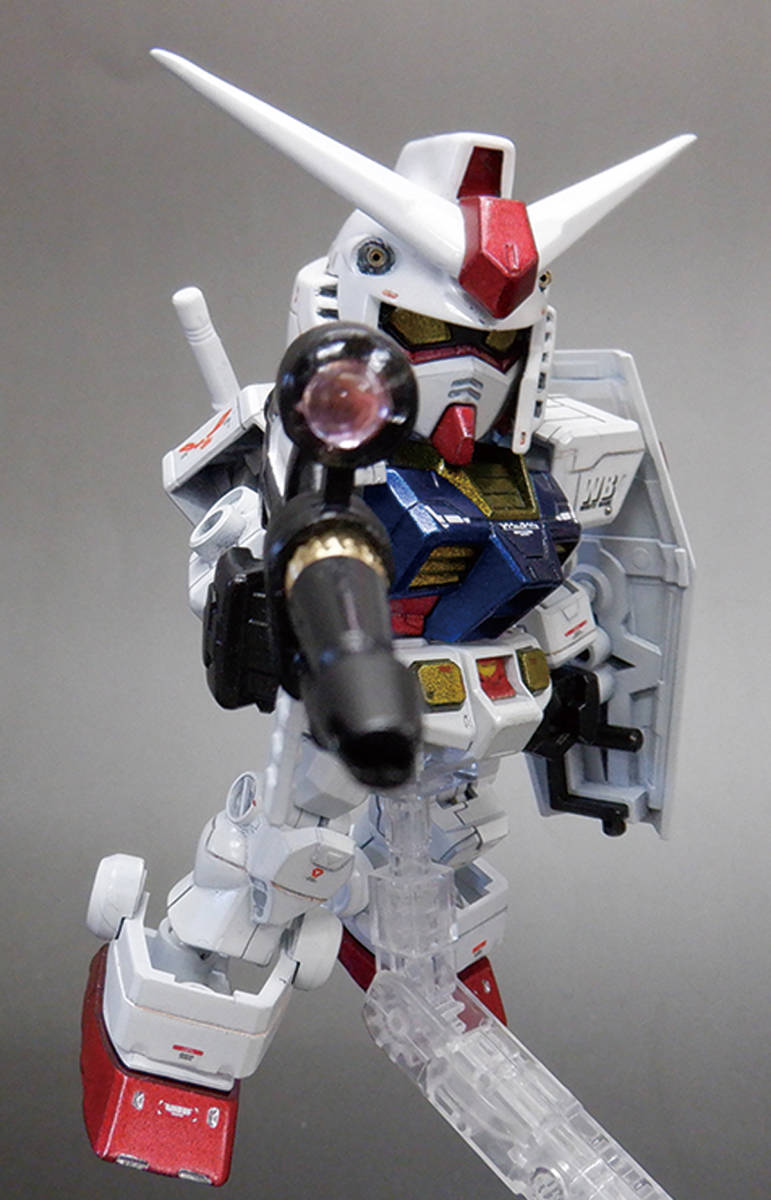 【送料無料】SDガンダム クロスシルエット SDCS RX-78 ガンダム ガンプラ 塗装完成品_画像3