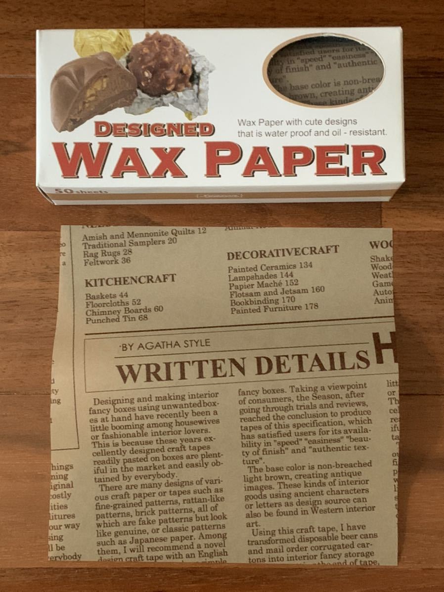 デザインWAXワックスペーパー 3種 Cセット 包装 ラッピング お菓子_画像8