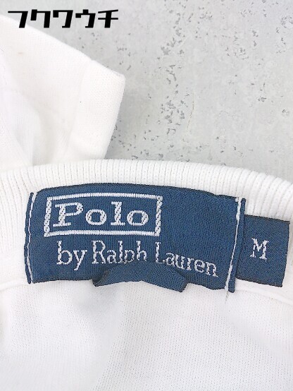 ◇ Polo by Ralph Lauren ポロ バイ ラルフローレン 半袖 ポロシャツ サイズM ホワイト メンズ 1102120004544_画像4