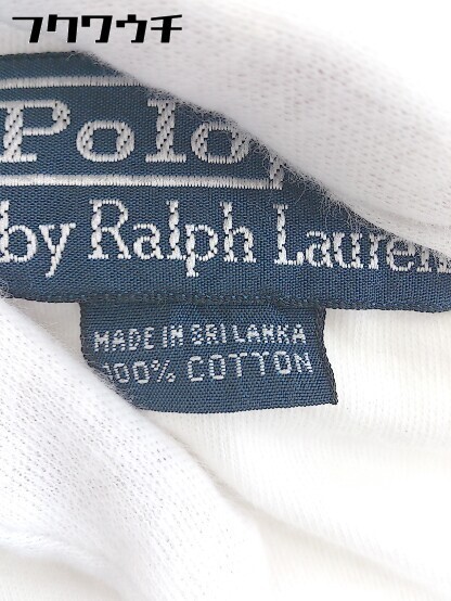 ◇ Polo by Ralph Lauren ポロ バイ ラルフローレン 半袖 ポロシャツ サイズM ホワイト メンズ 1102120004544_画像5