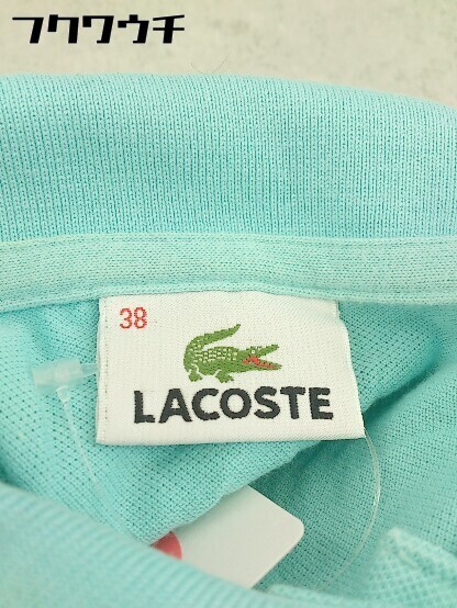 LACOSTE ラコステ 半袖 ポロシャツ サイズ38 ブルー レディース 