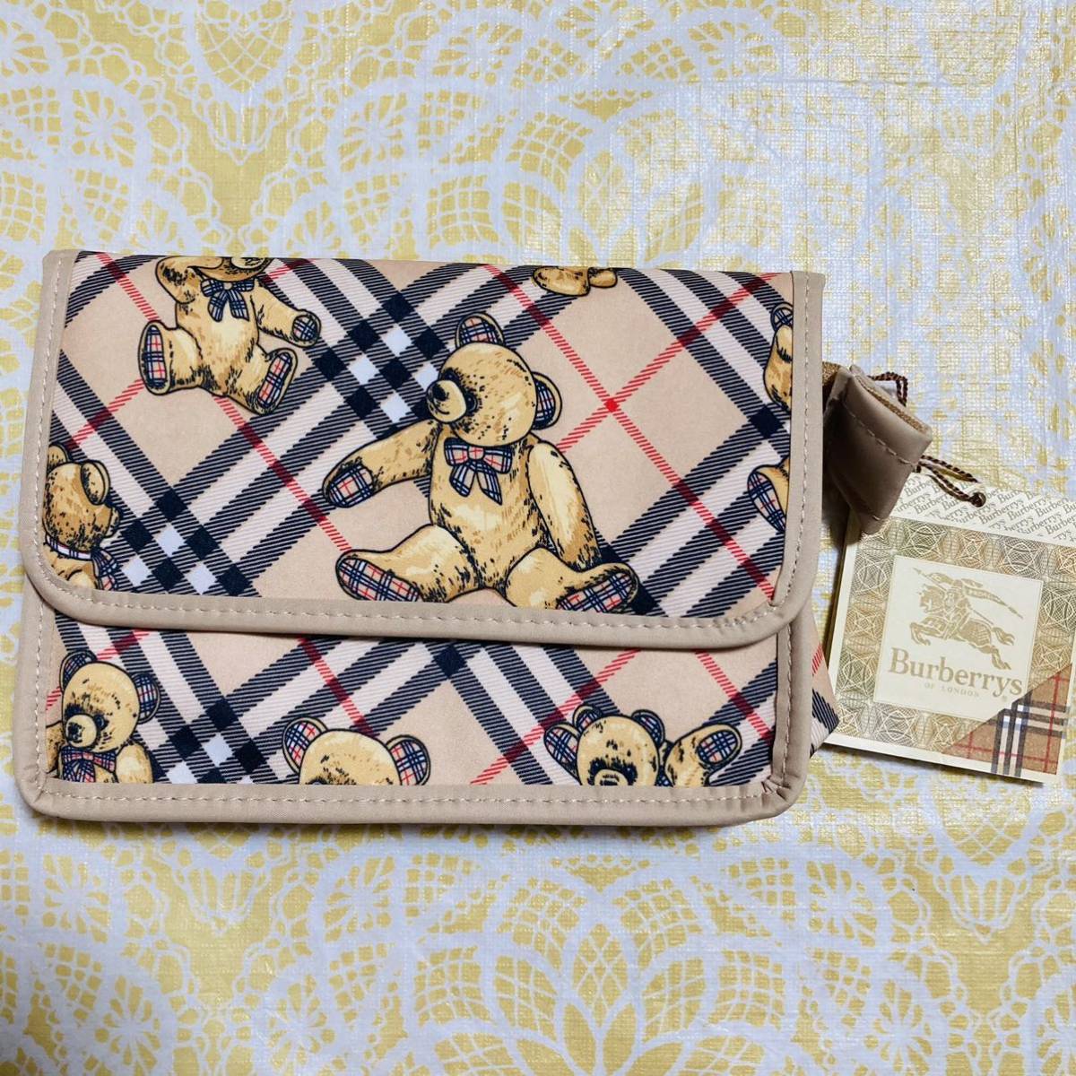 レア柄】新品/BURBERRY/ポーチ/正規品/未使用/即決/匿名/バーバリー