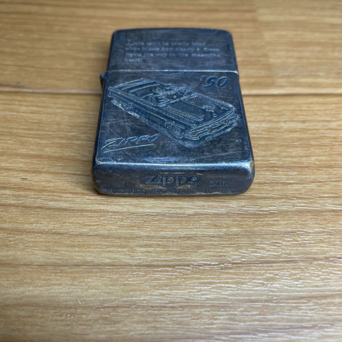 未使用訳あり】クリームソーダ 角ドクロ 刻印 ジッポライター 同梱可能