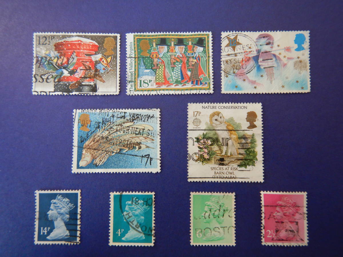 イギリス 切手 使用済 長期保管品 イングランド 英国 GB_画像1