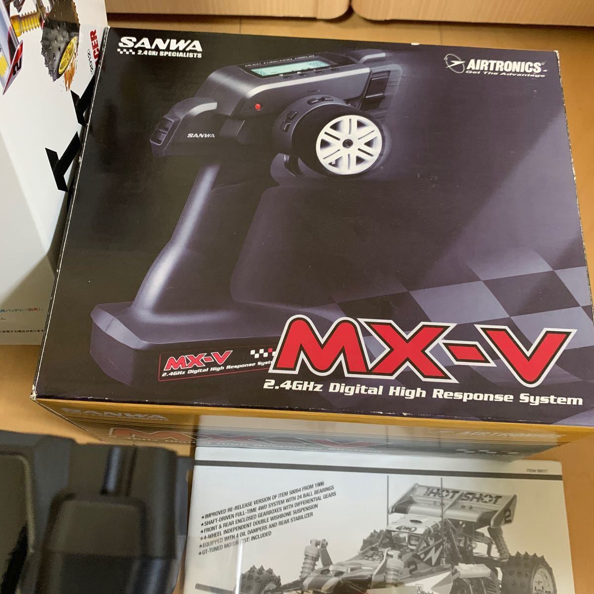 タミヤ　スーパーホットショット　組立済み未走行品　サンワ　MX-V プロポメカセット　GTチューンモーター付き