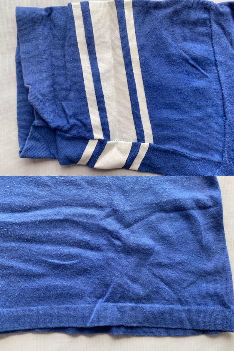 70s USA製 ビンテージ Champion チャンピオン バータグ フットボール ナンバリング　Tシャツ LARGE ._画像5