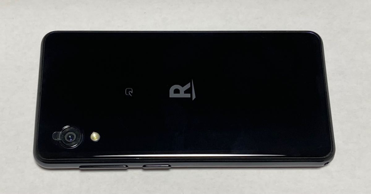 楽天モバイル 付属品全有 Rakuten Mini ナイトブラック 純正クリア