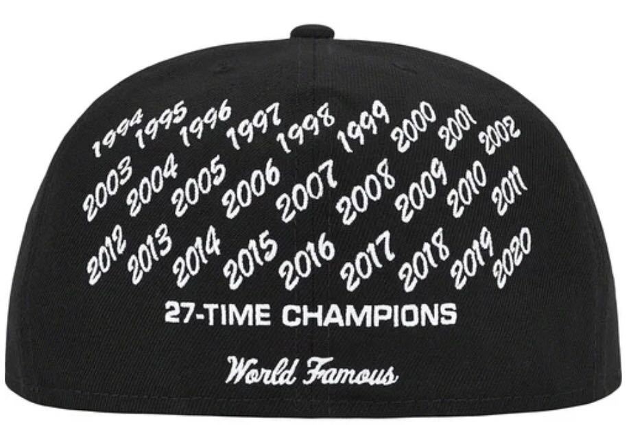 新品 2021SS SUPREME Champions Box Logo New Era シュプリーム 帽子 7 3/8 ボックスロゴ ニューエラキャップ BLACK Supreme_画像2